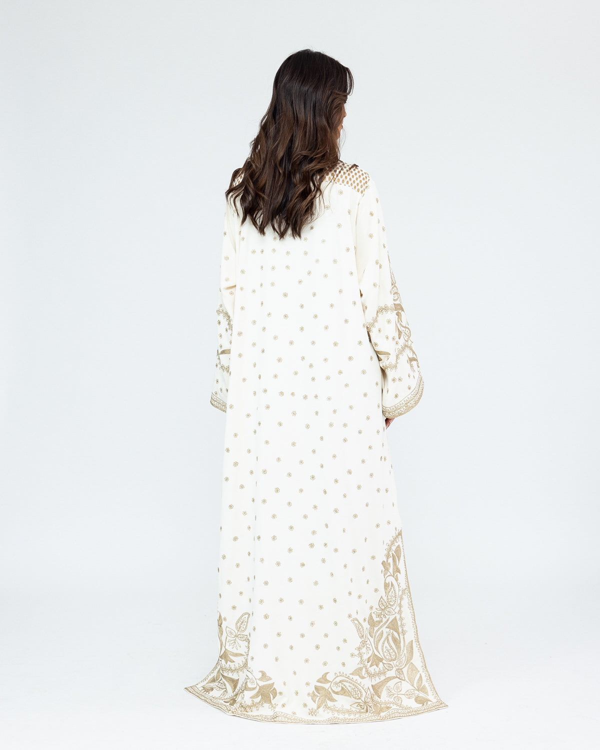 Embroidered Silk Kaftan