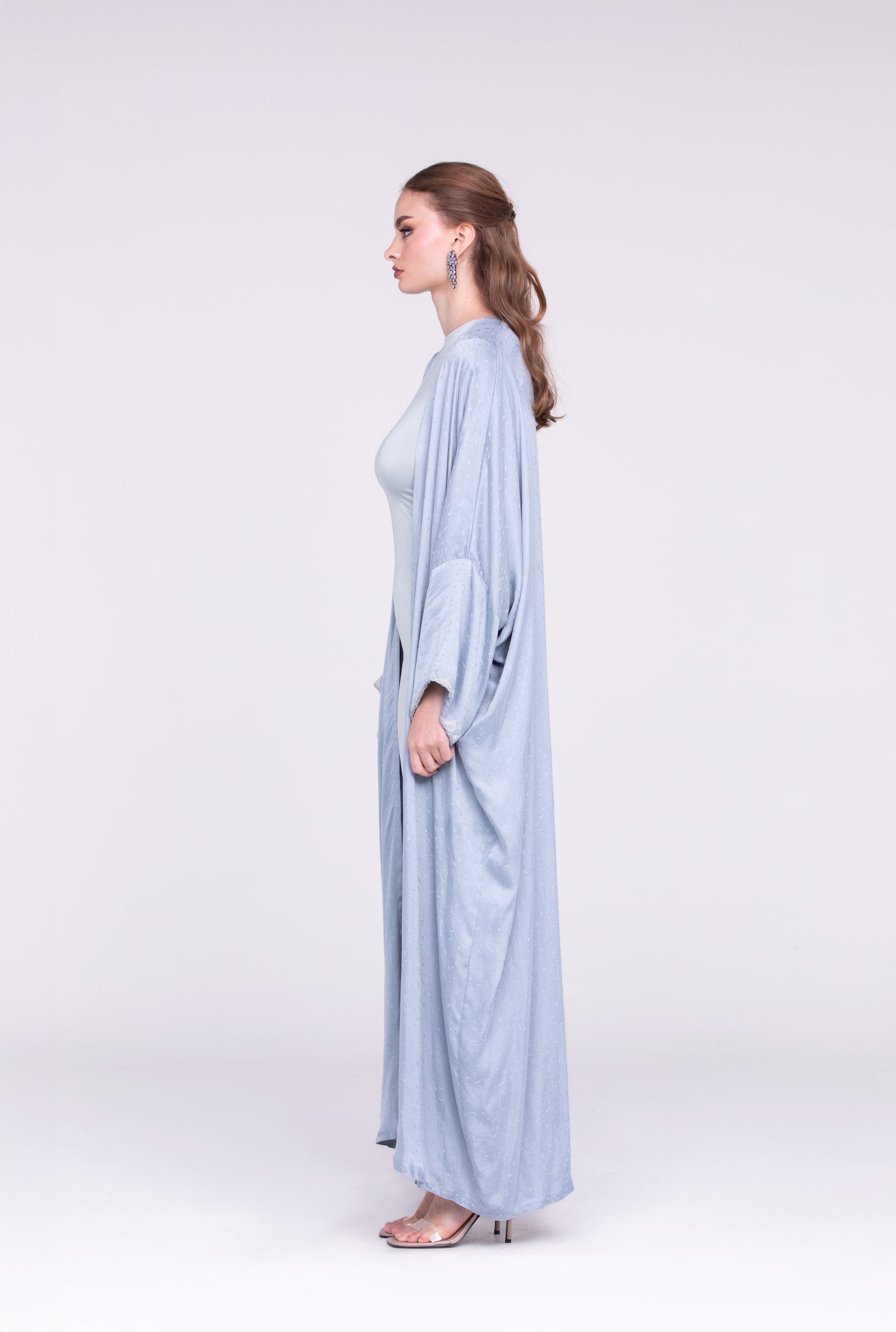 Printed Silk Abaya image 1