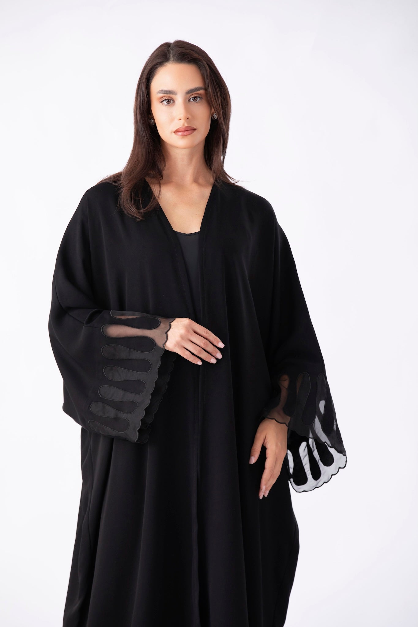 Organza Embroidered Abaya