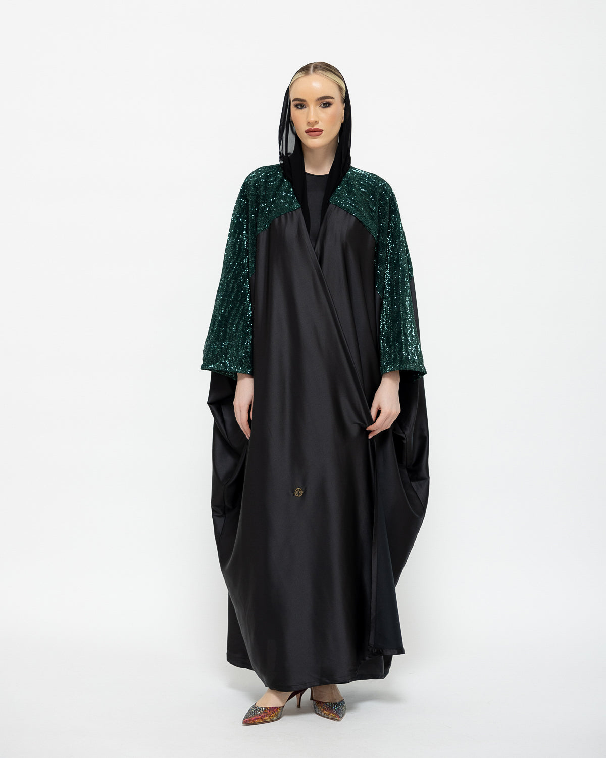 Sequin Shoulder Abaya image 0