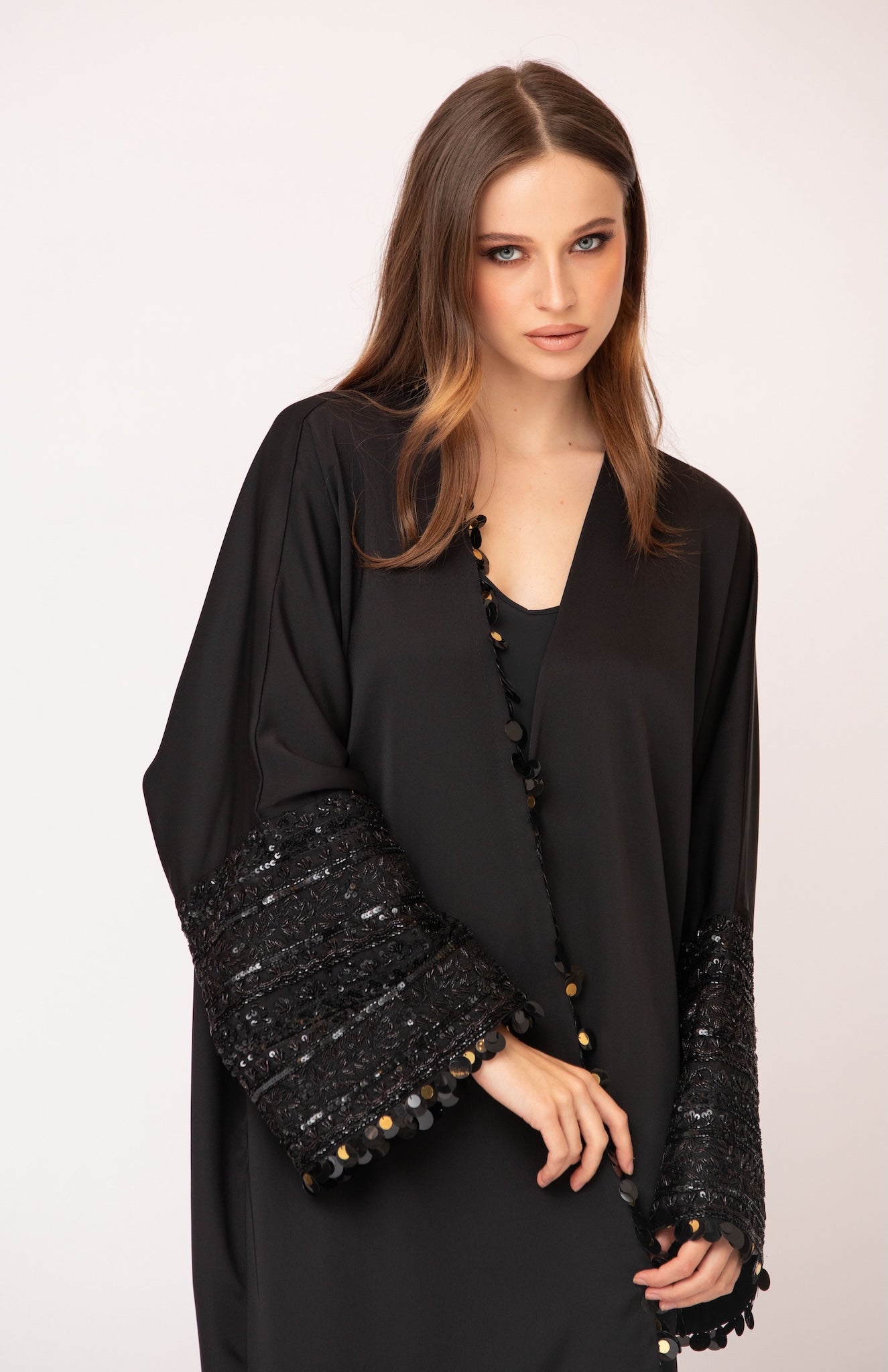 Embroidered Sleeves Abaya