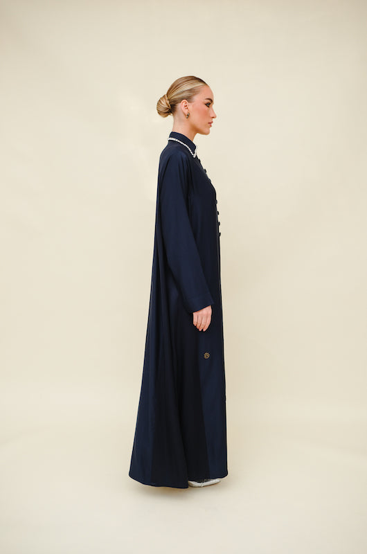 Crystal Collar Abaya