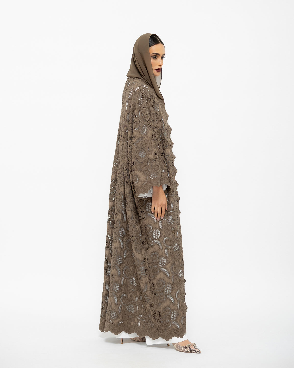 Cotton Lace Abaya image 1