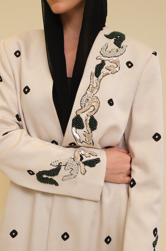 Bandhani Print Abaya