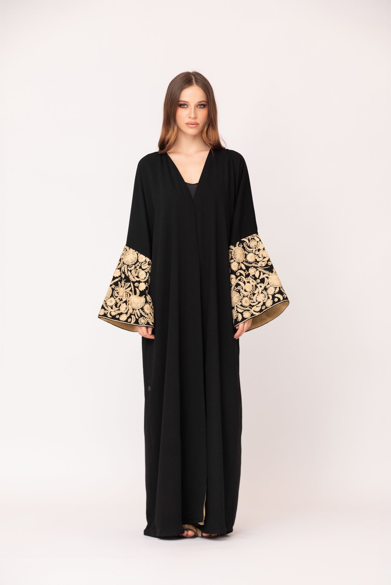 Embroidered Sleeves Abaya