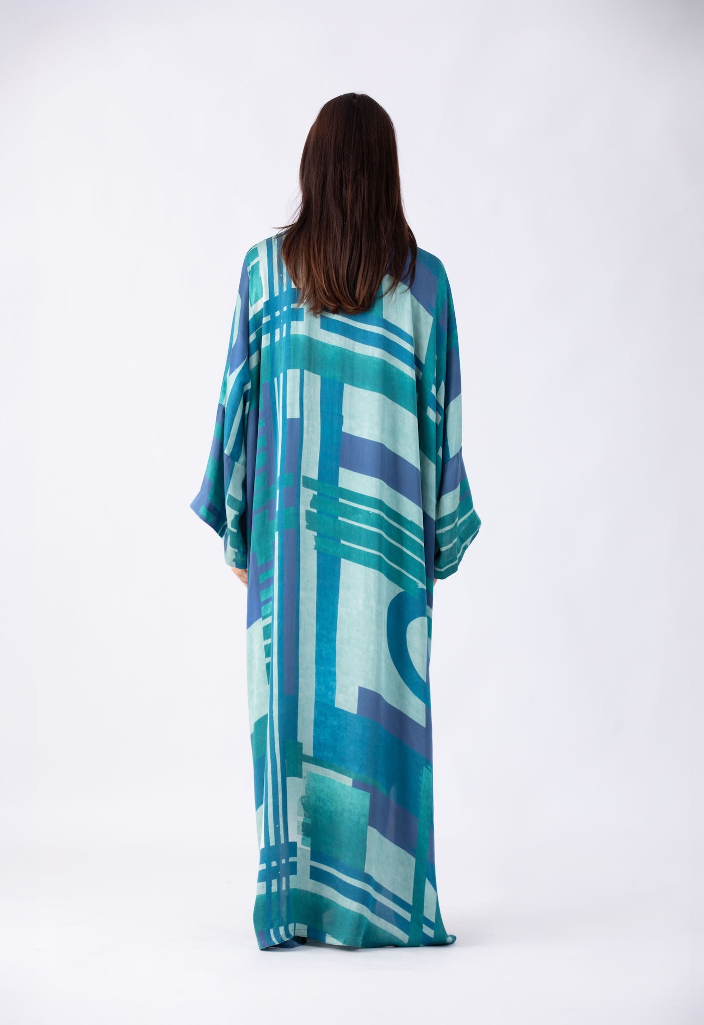 Printed Abaya with Matching Sheila