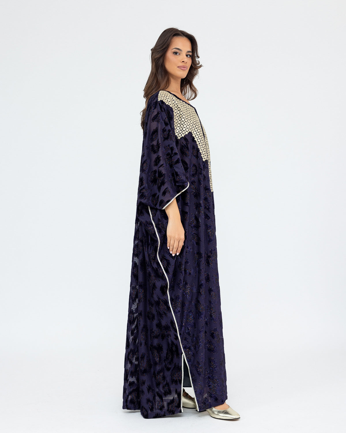 Textured Velvet Kaftan