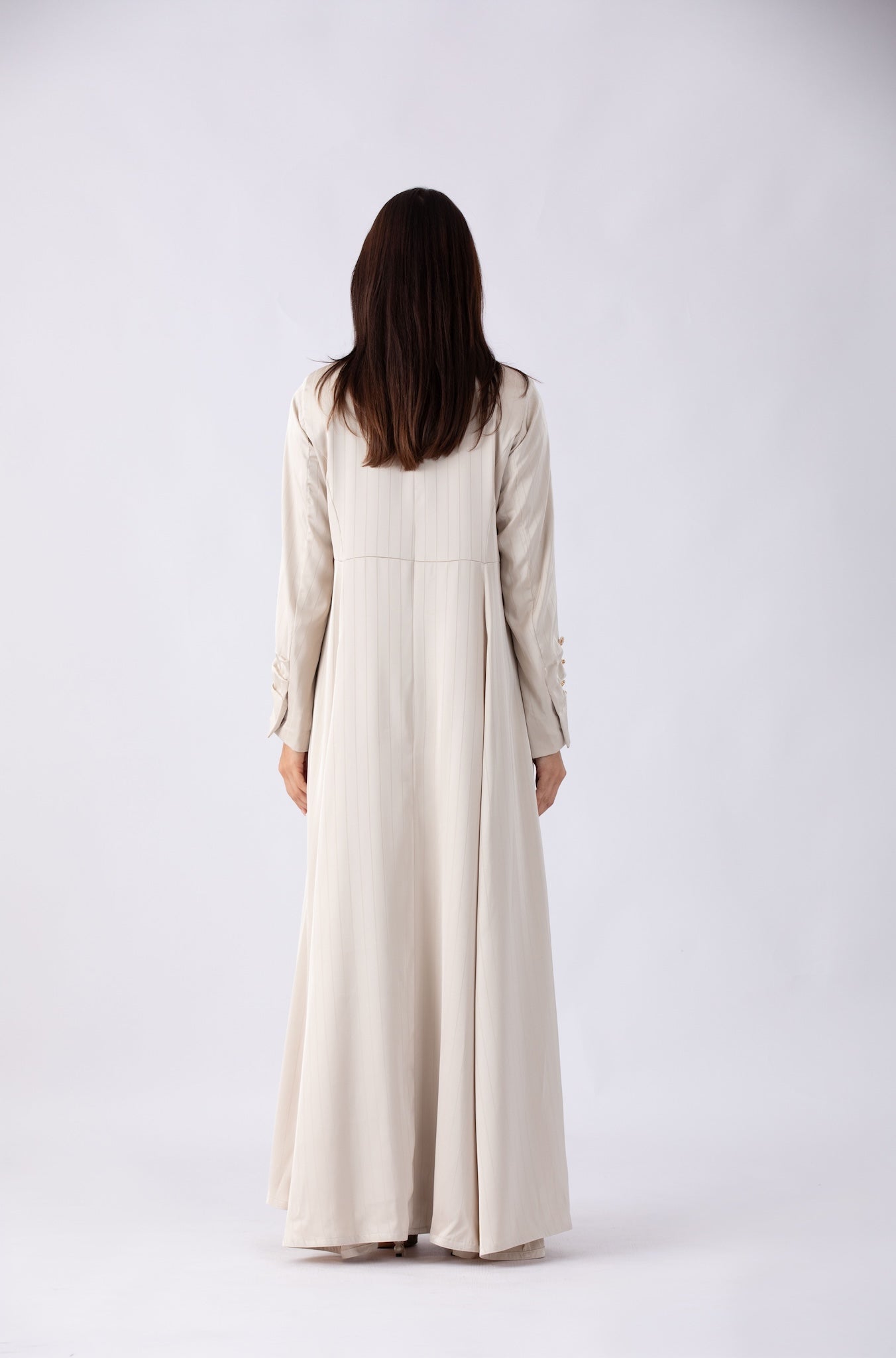 Ruffled Buttons Abaya
