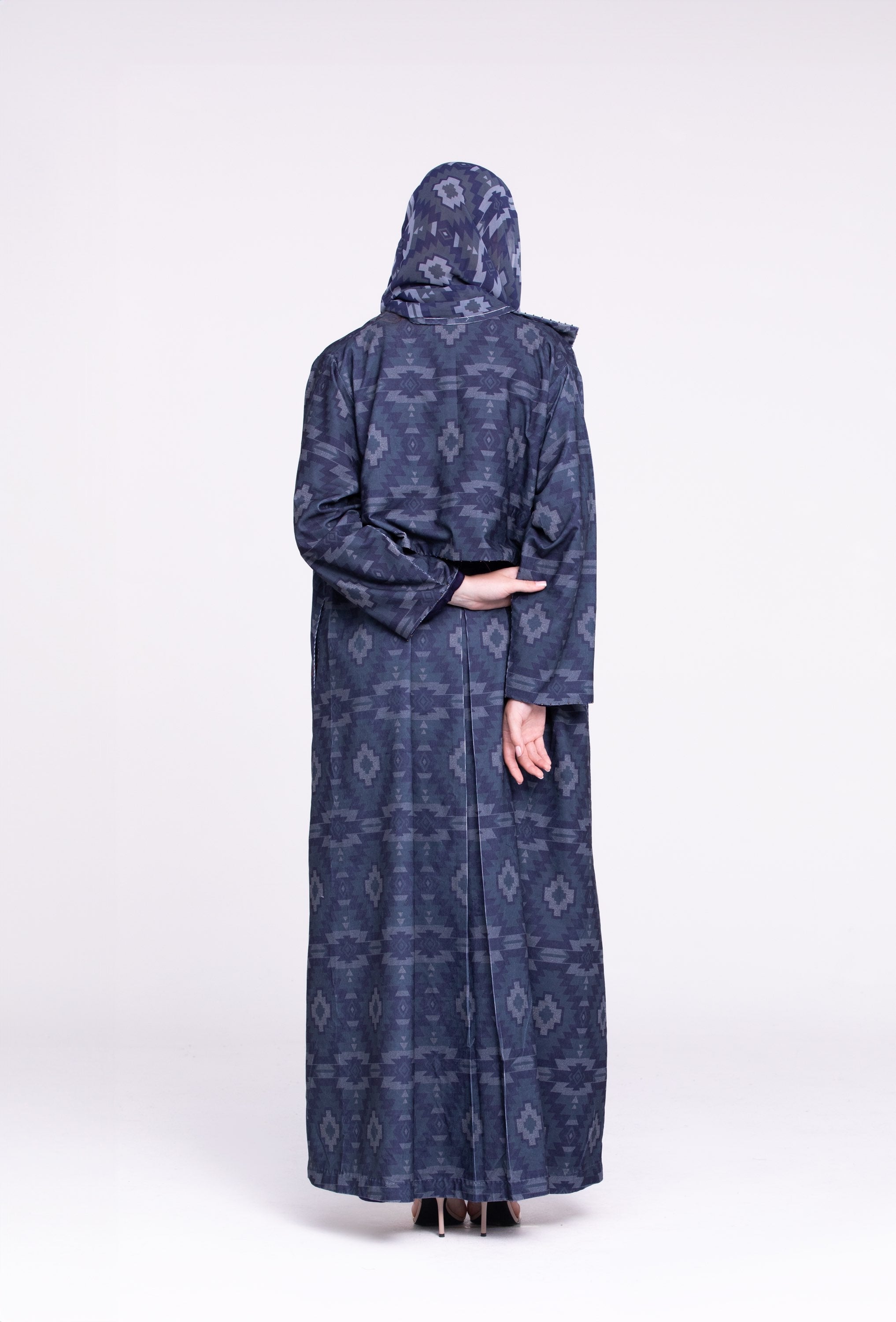 Printed Corduroy Abaya image 2