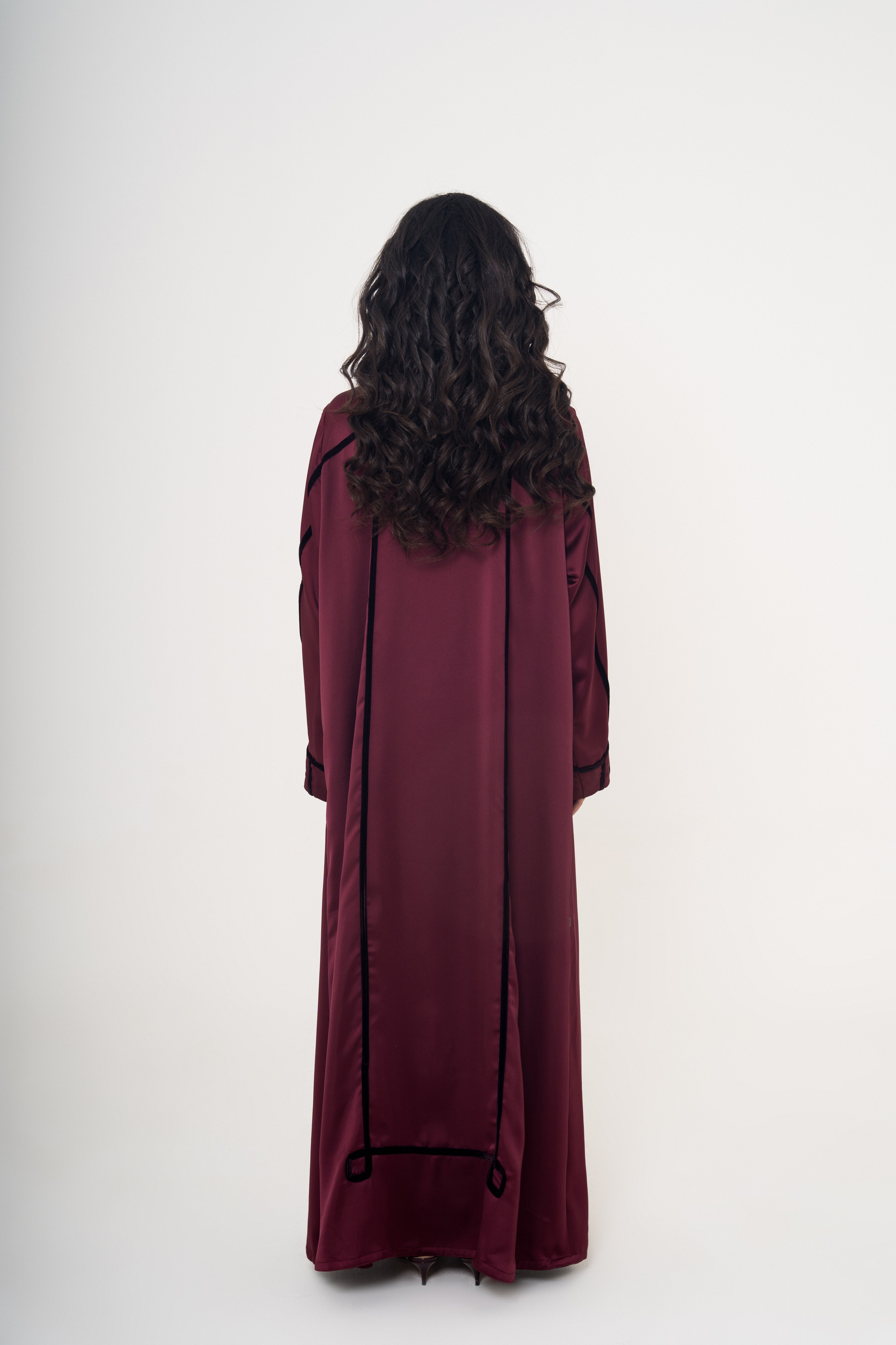 Velvet Appliqué Abaya