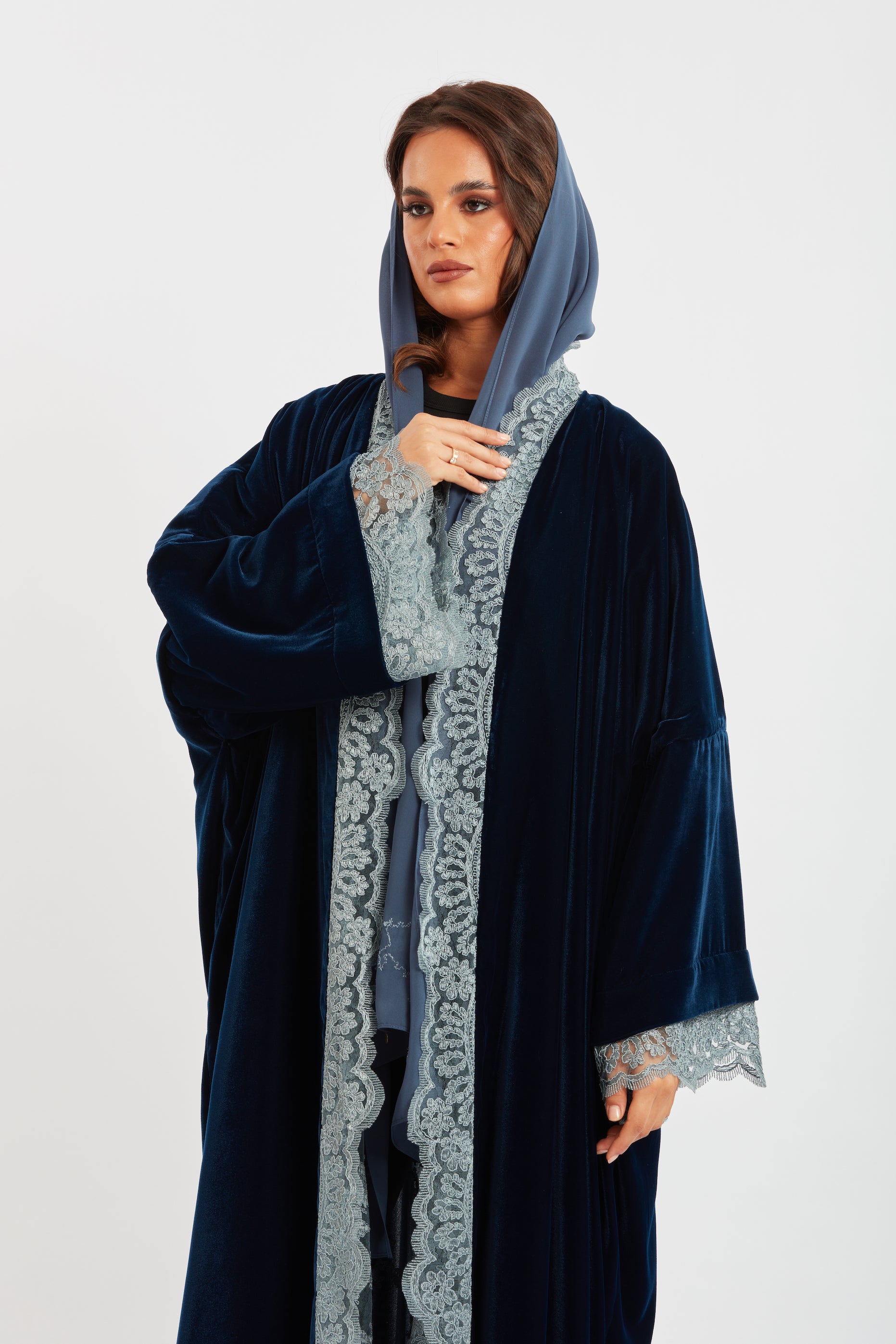 Velvet Lace Abaya