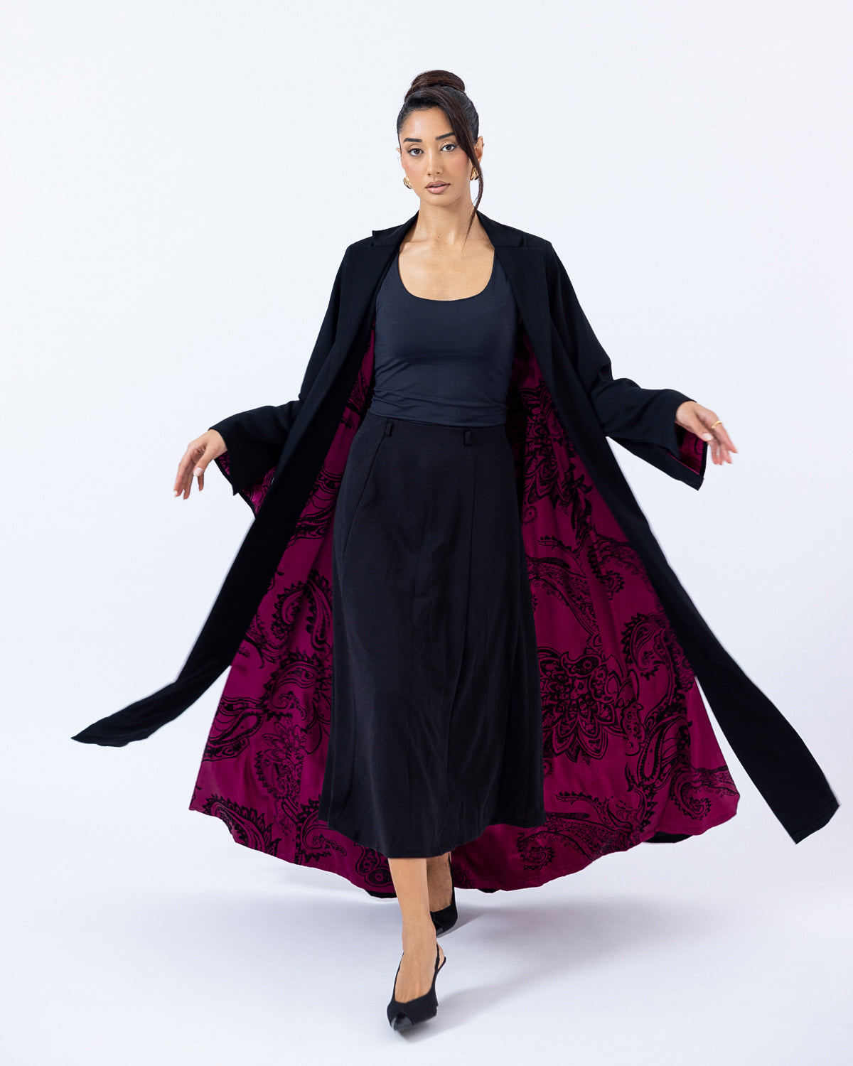 The Printed Lining Abaya