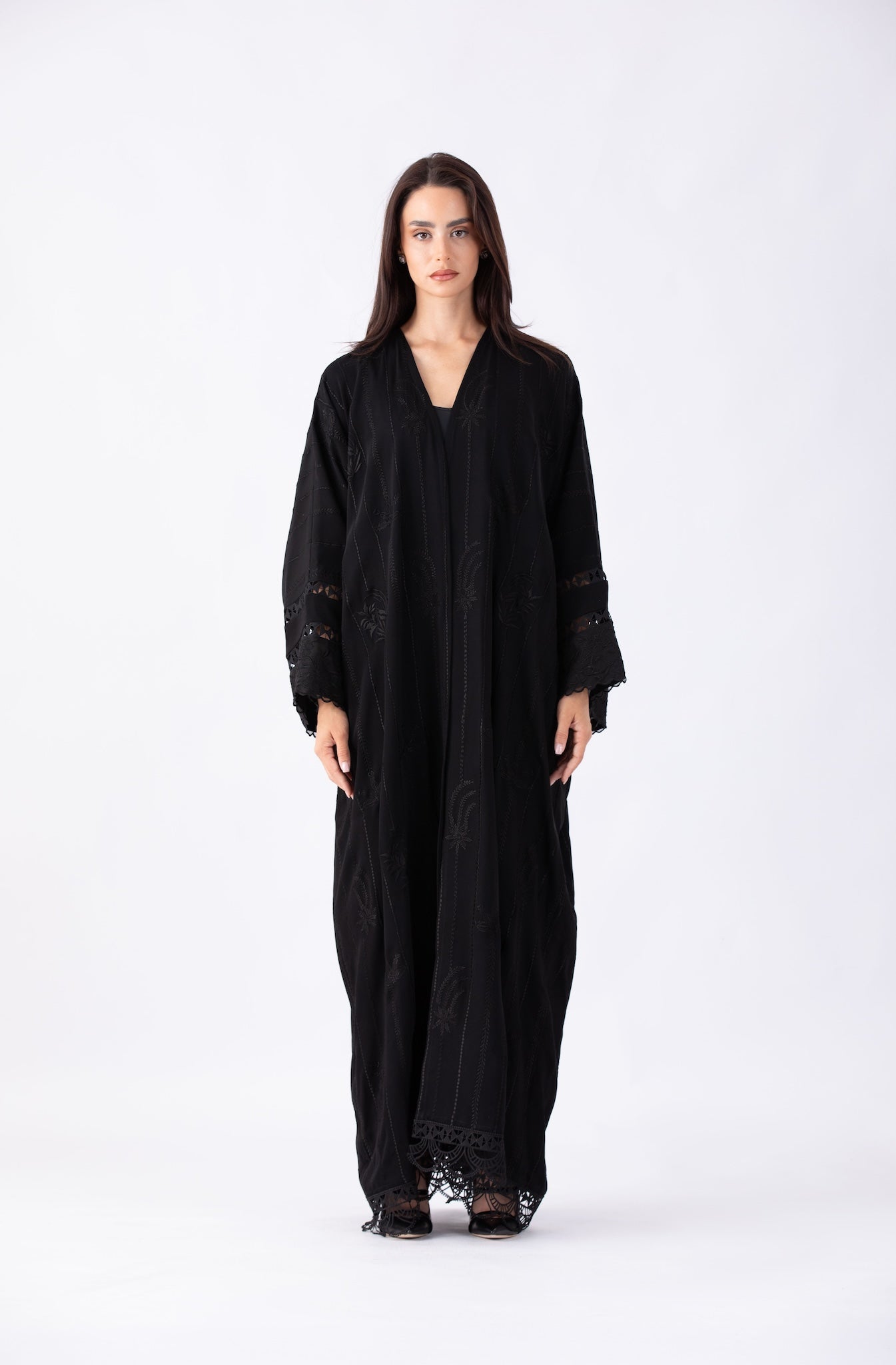 Lace Detail Abaya