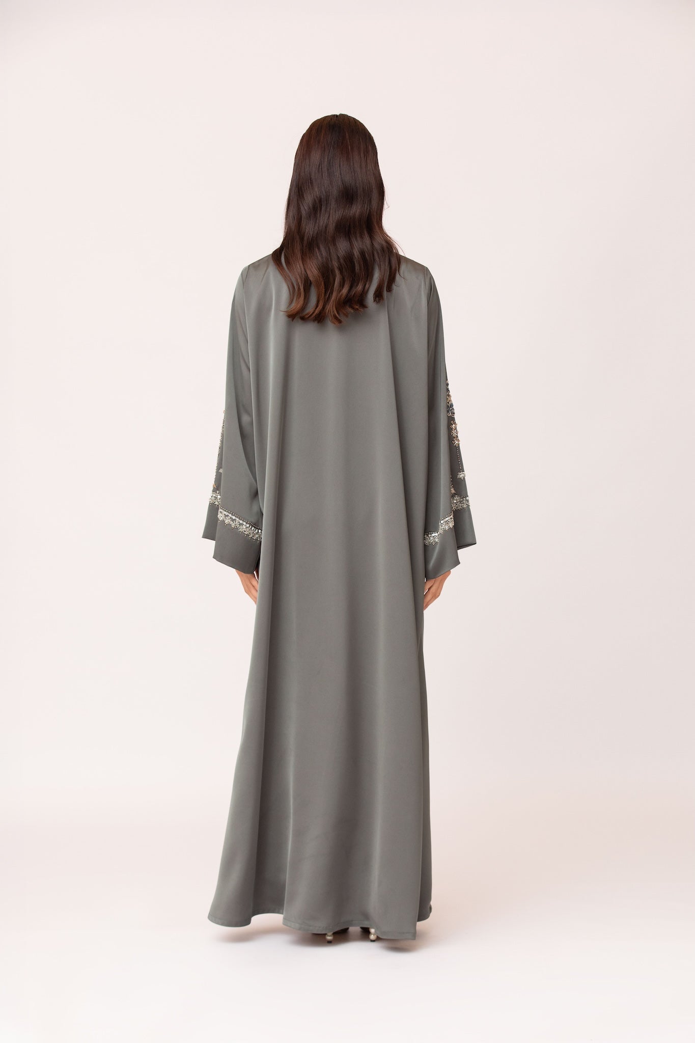 Silk Embroidered Abaya