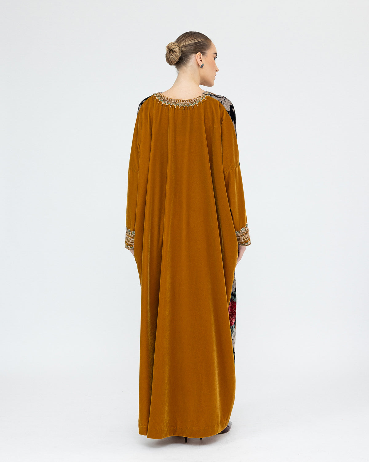 Printed Velvet Kaftan