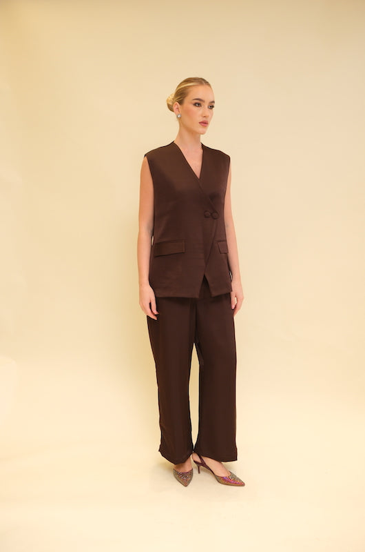 Satin Silk Abaya Set