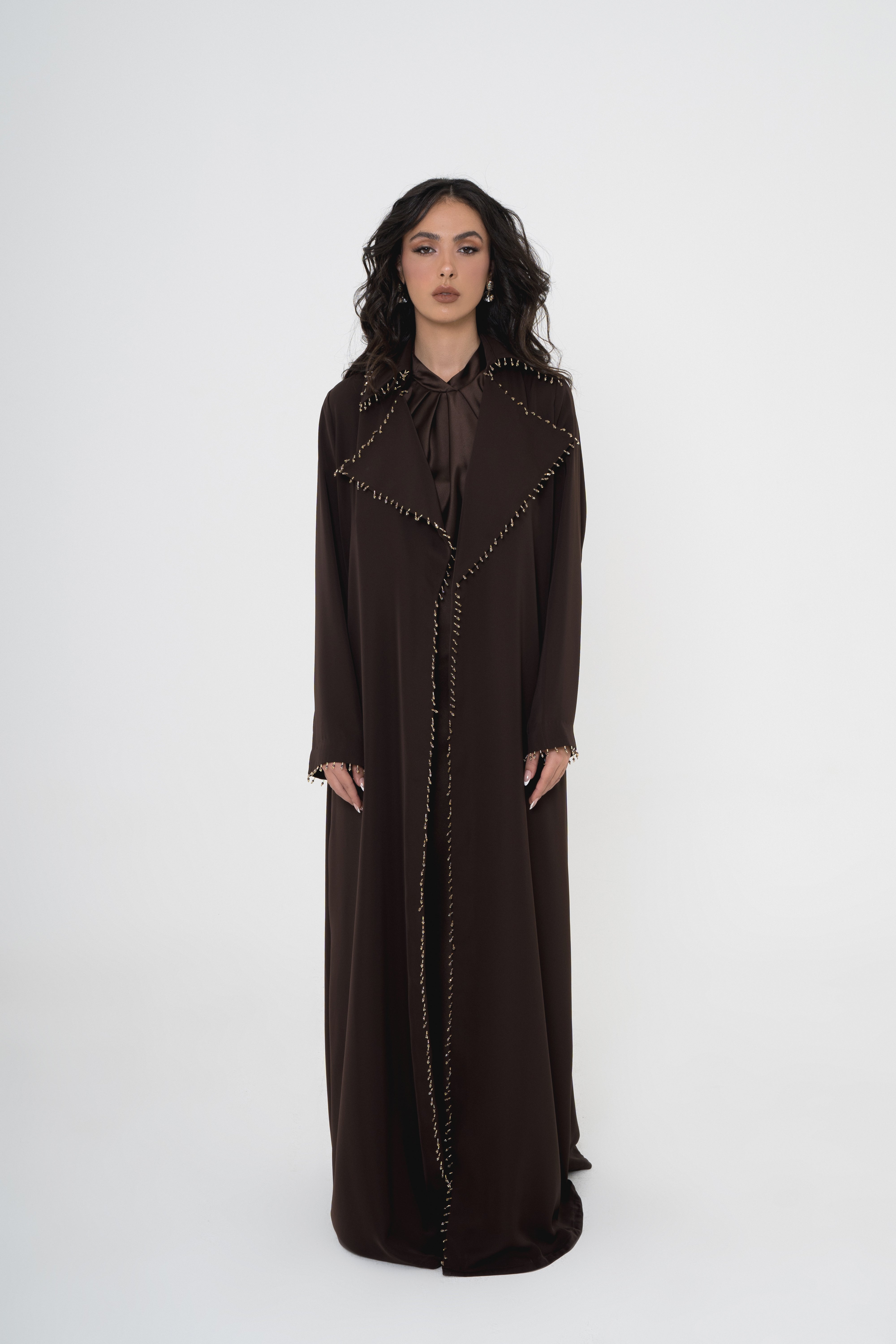 Coat-Style Tassel Abaya