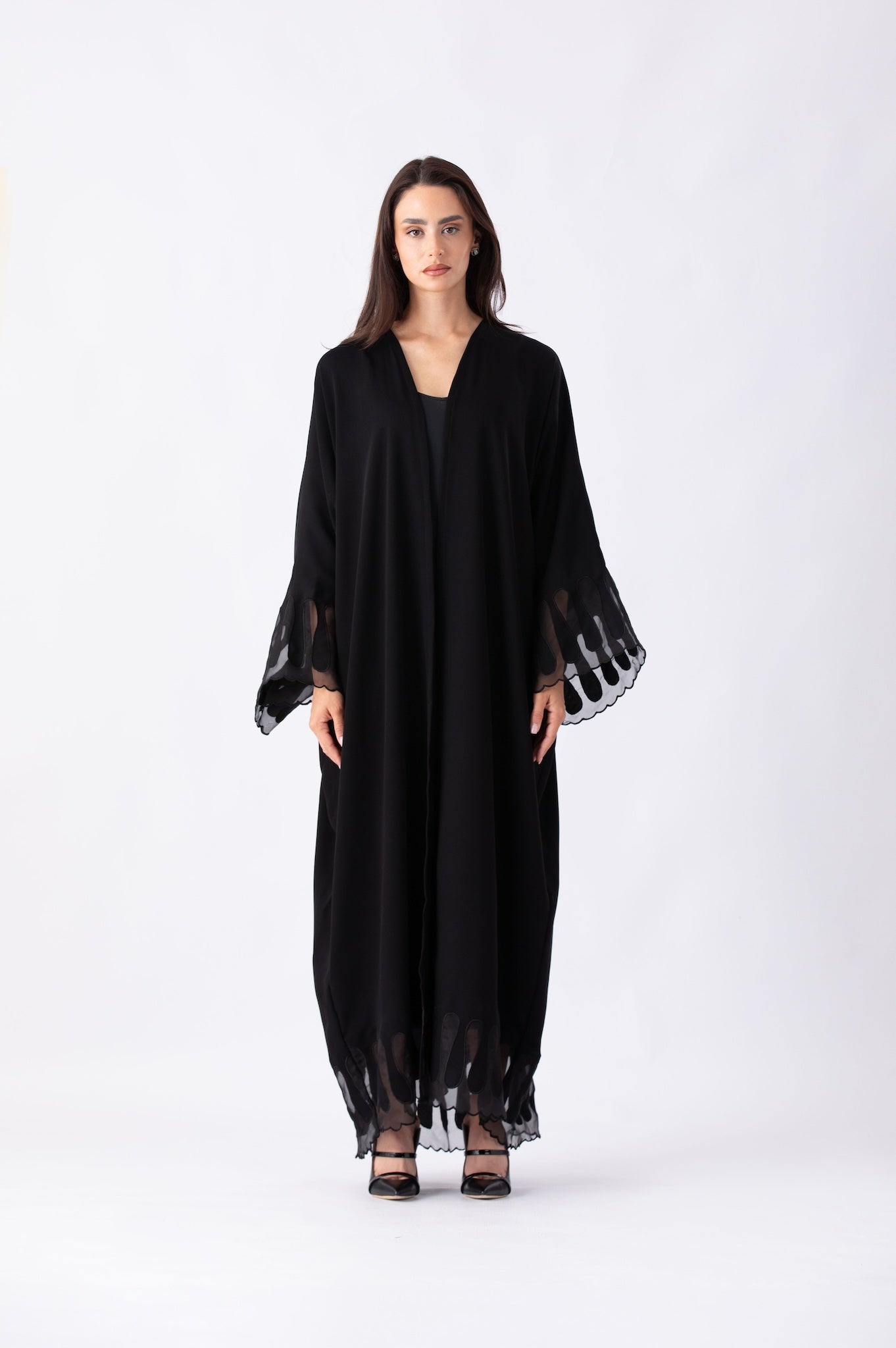 Organza Embroidered Abaya