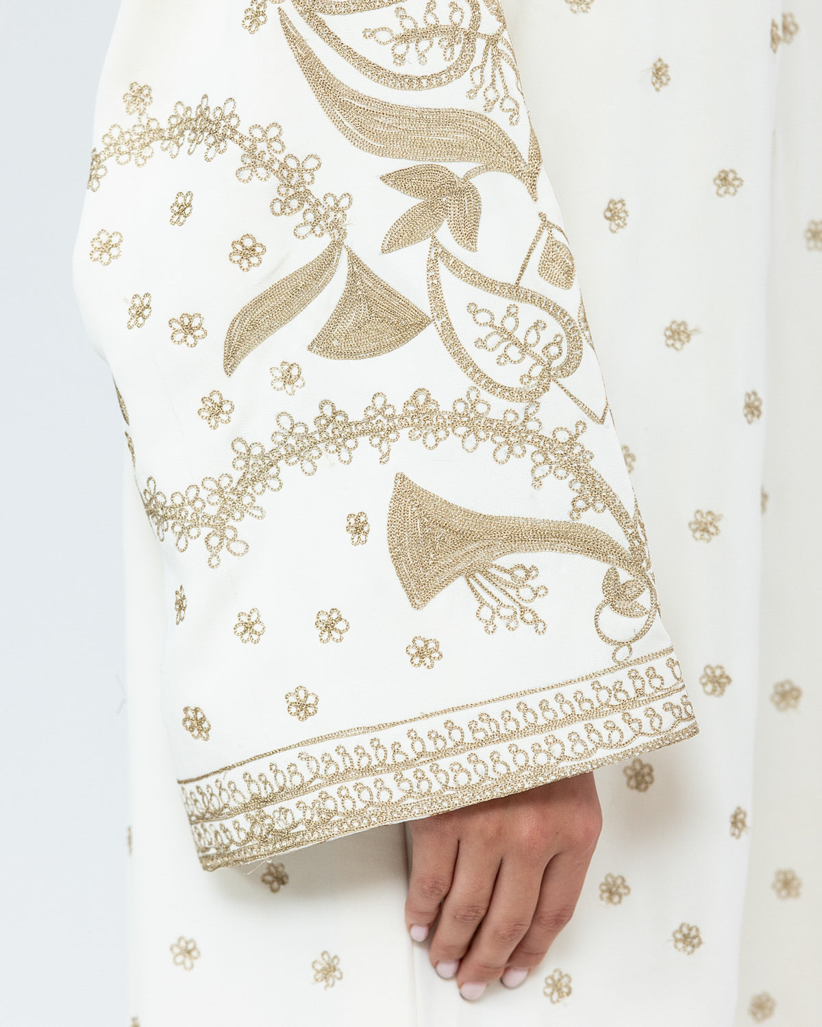 Embroidered Silk Kaftan