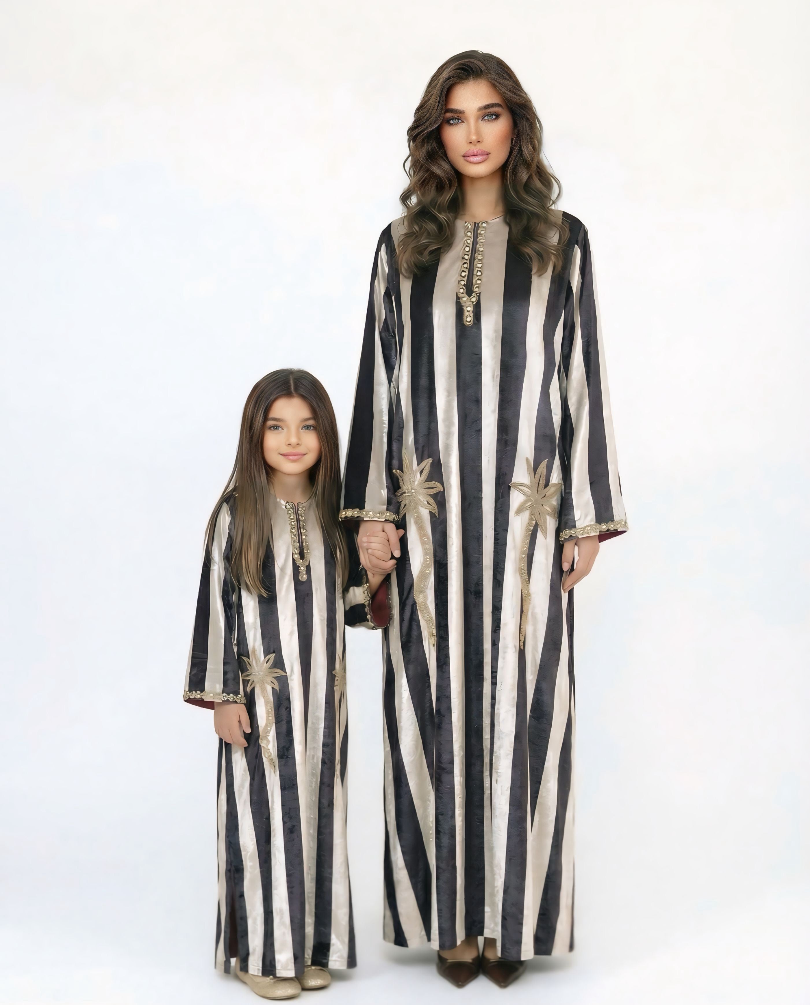 Striped Velvet Kaftan