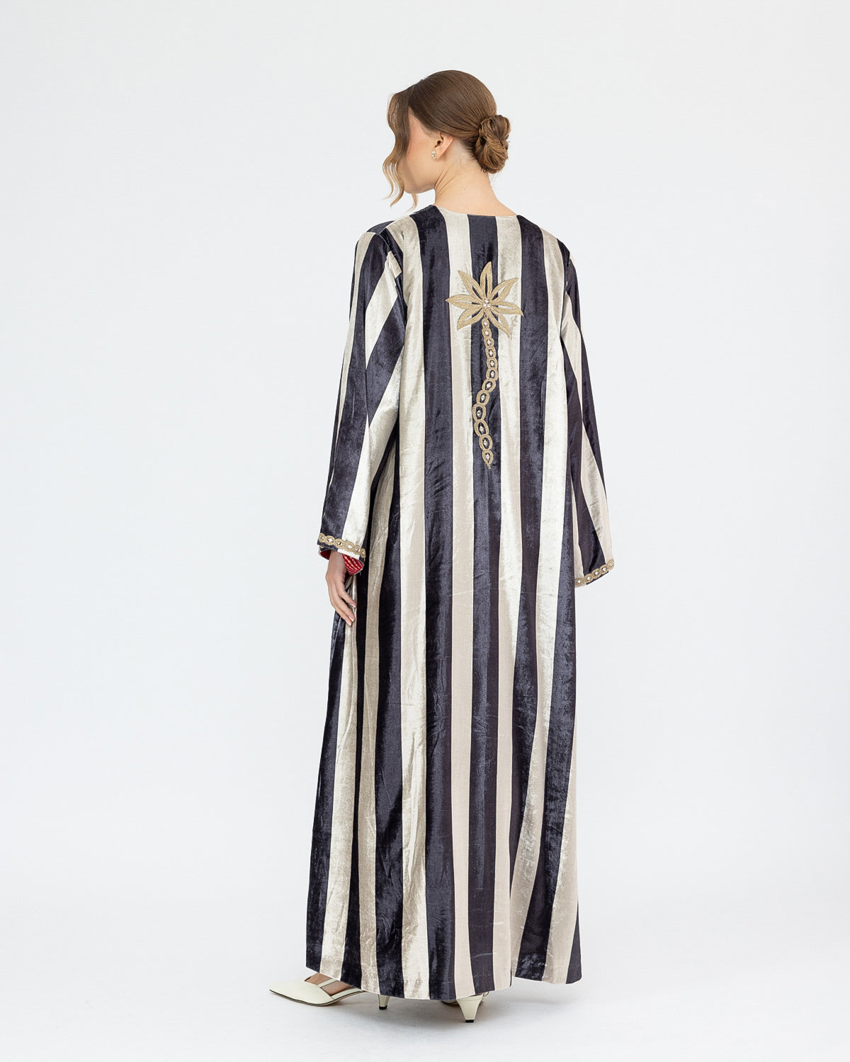 Striped Velvet Kaftan