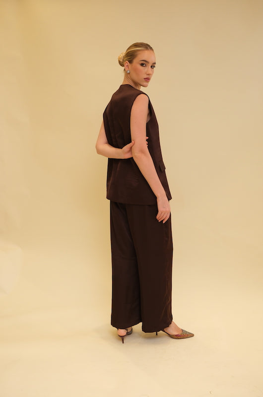 Satin Silk Abaya Set