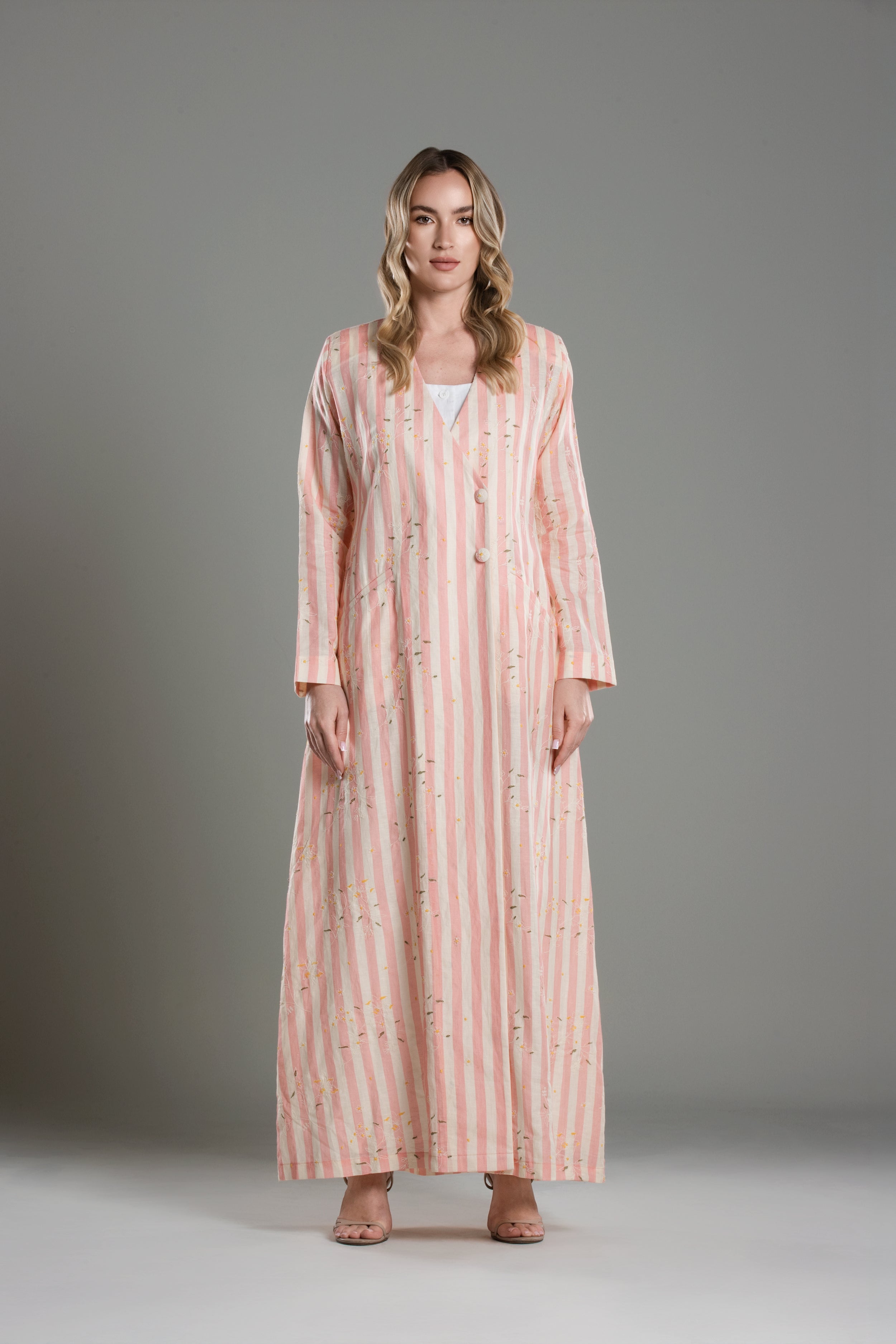 Overlap Blazer Linen Abaya
