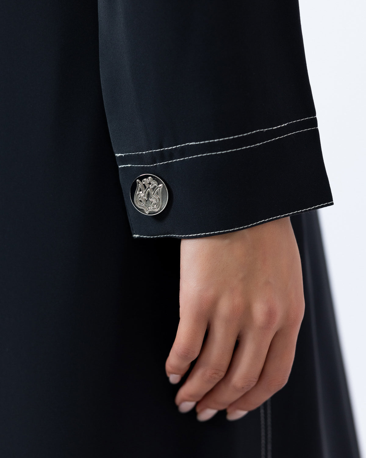 The Topstitched Abaya