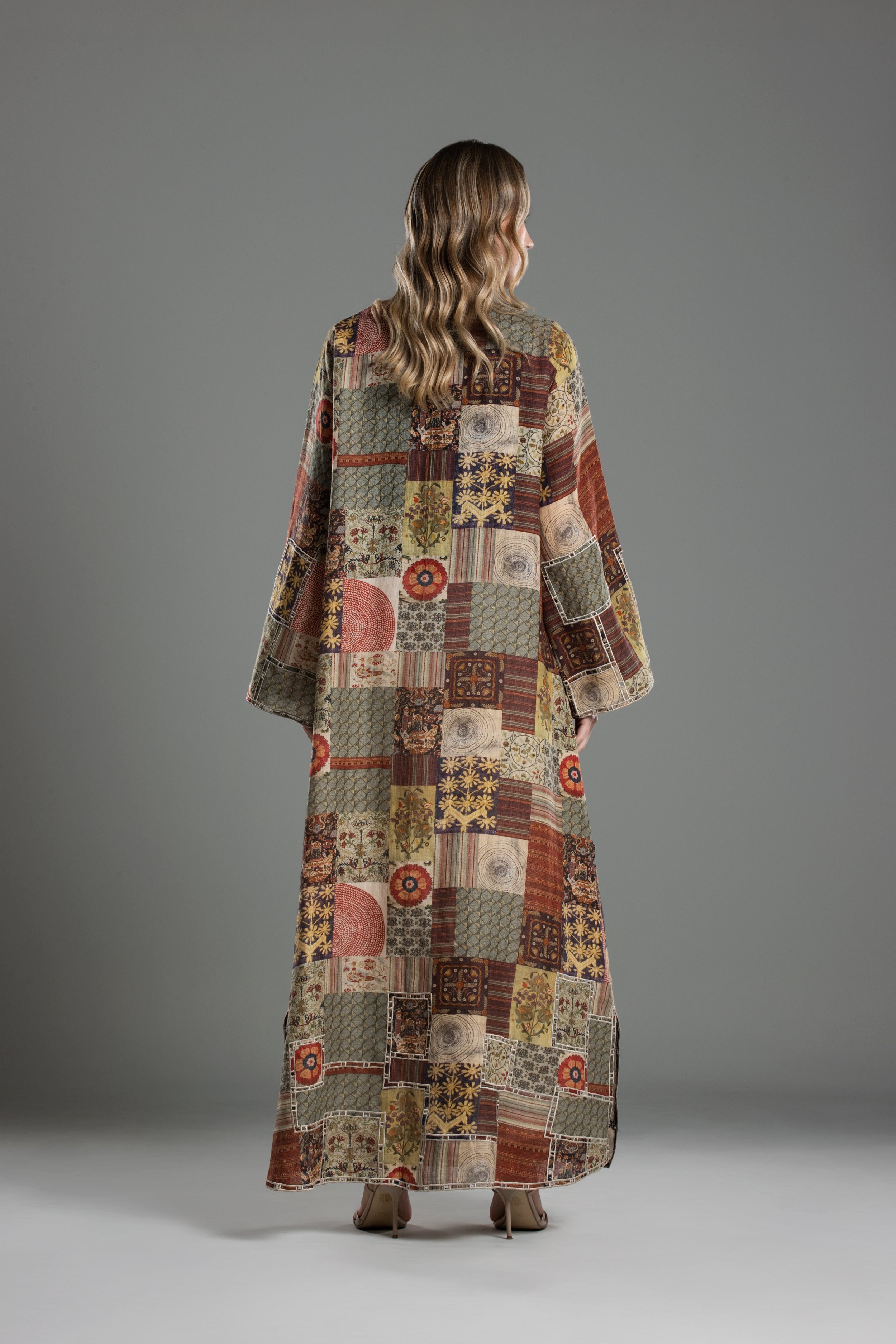 Patch Print Abaya