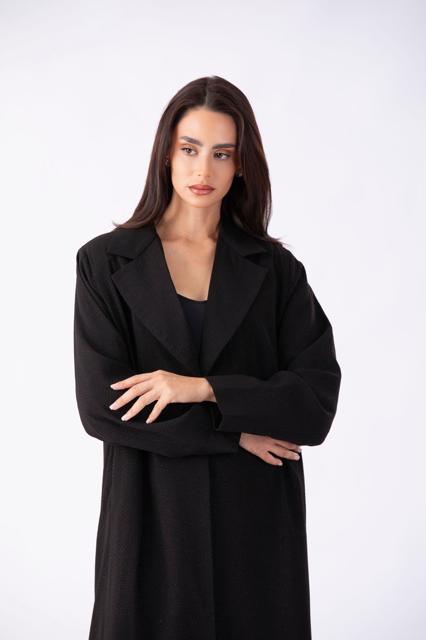 Shimmer Blazer Style Abaya