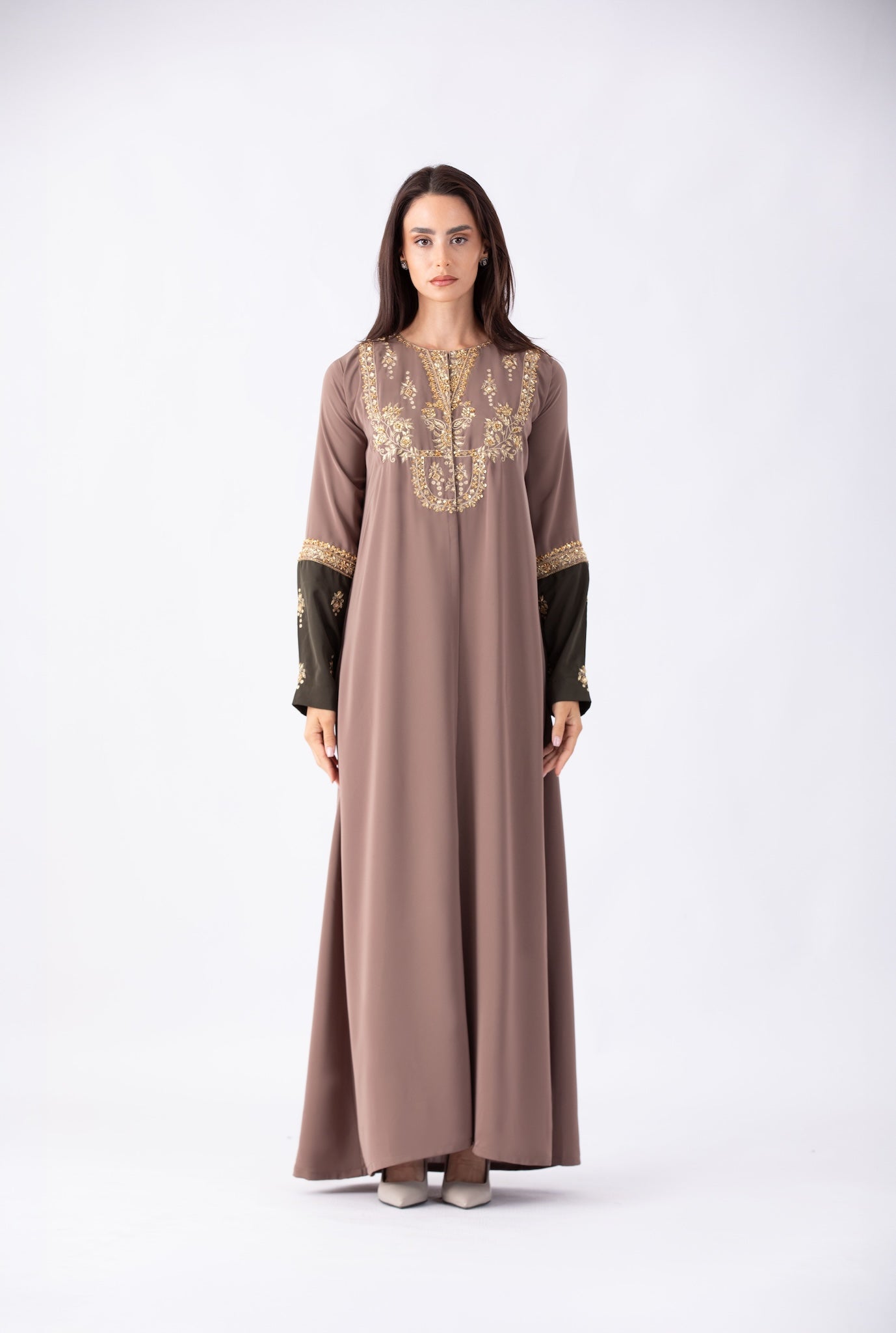 Gold Embroidered Abaya