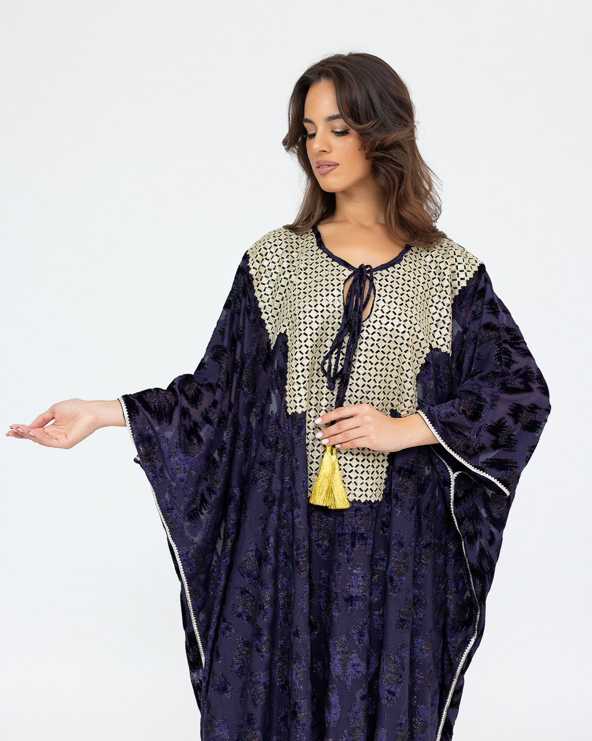 Textured Velvet Kaftan