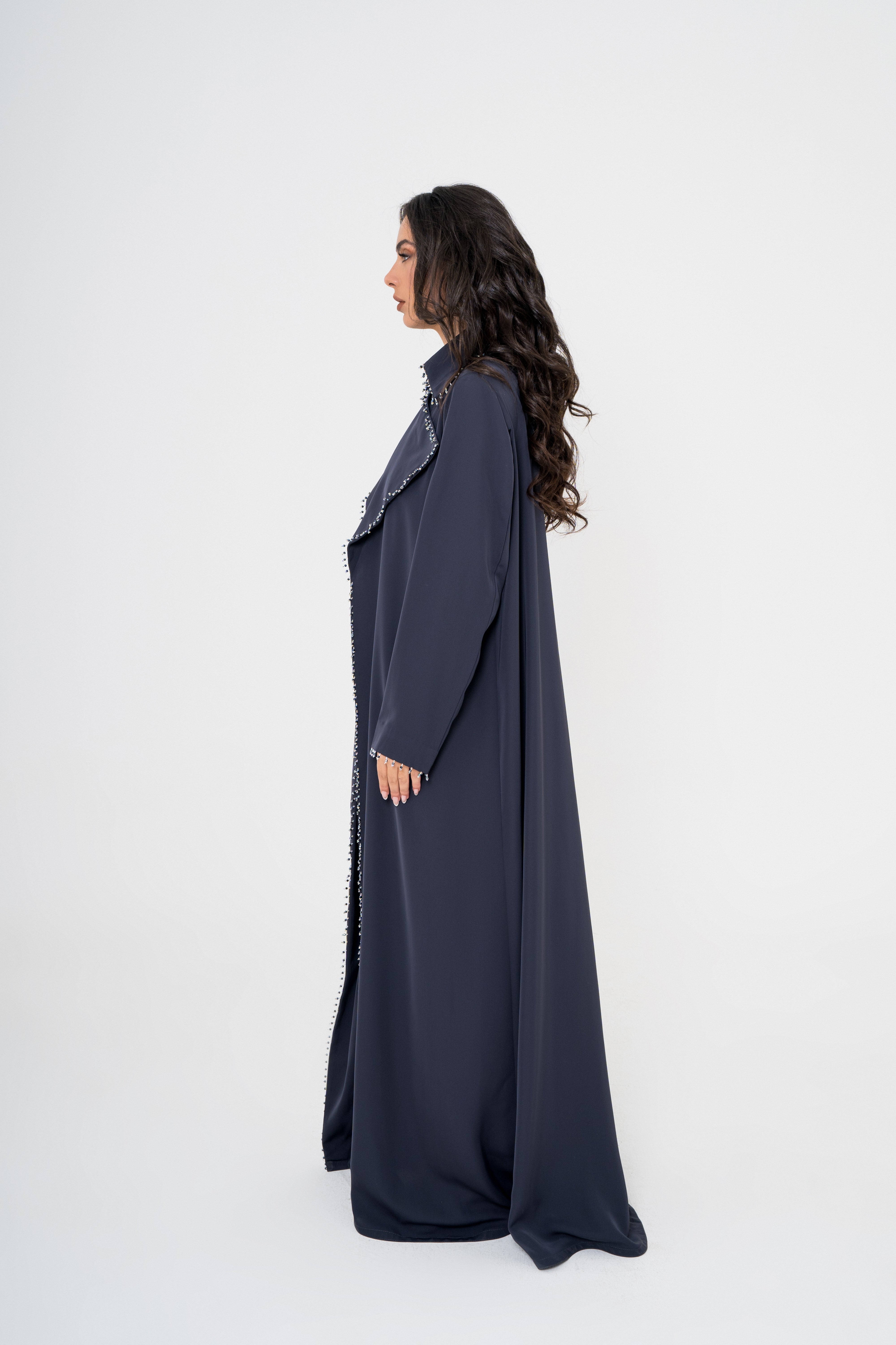 Coat-Style Tassel Abaya
