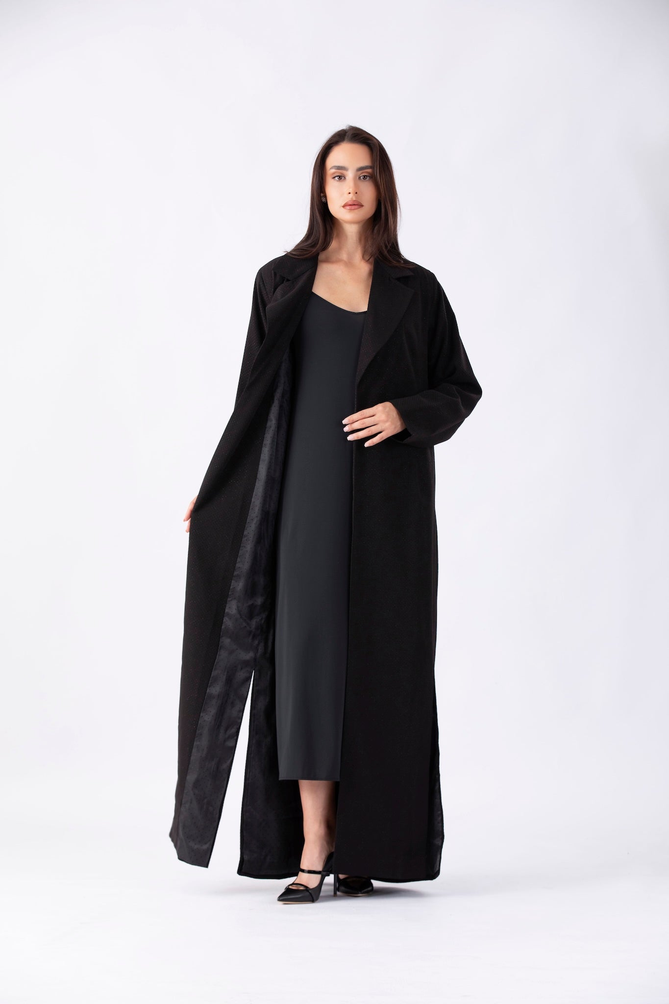 Shimmer Blazer Style Abaya