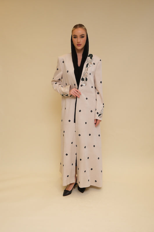 Bandhani Print Abaya