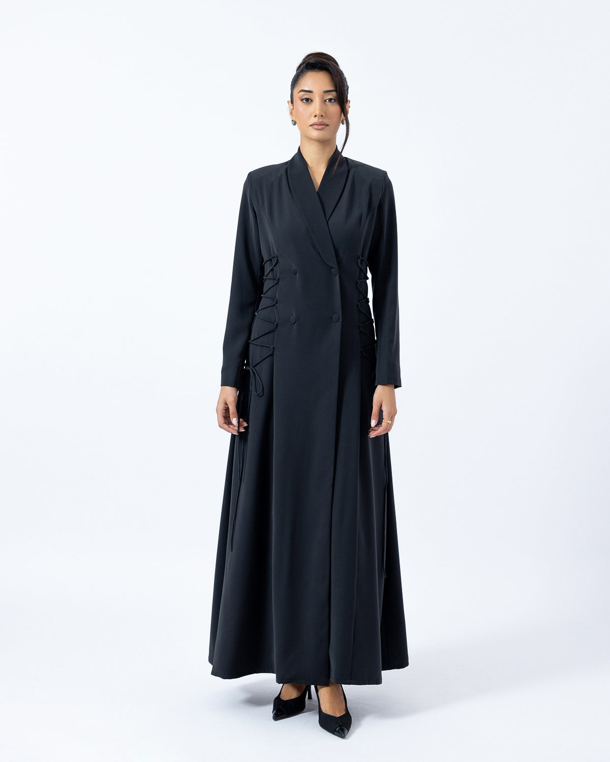 The Overlap Tie Abaya