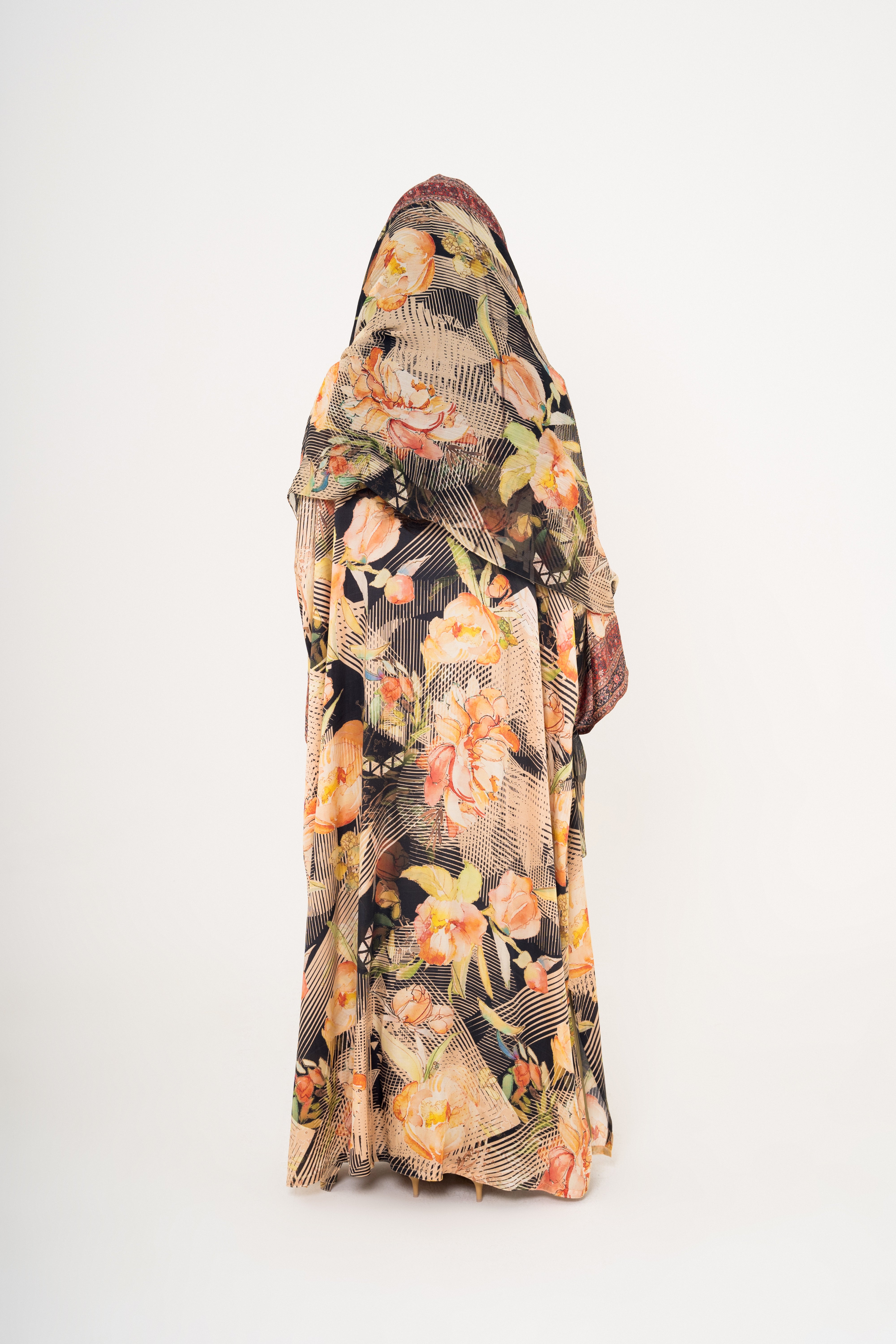 Abstract Floral Abaya