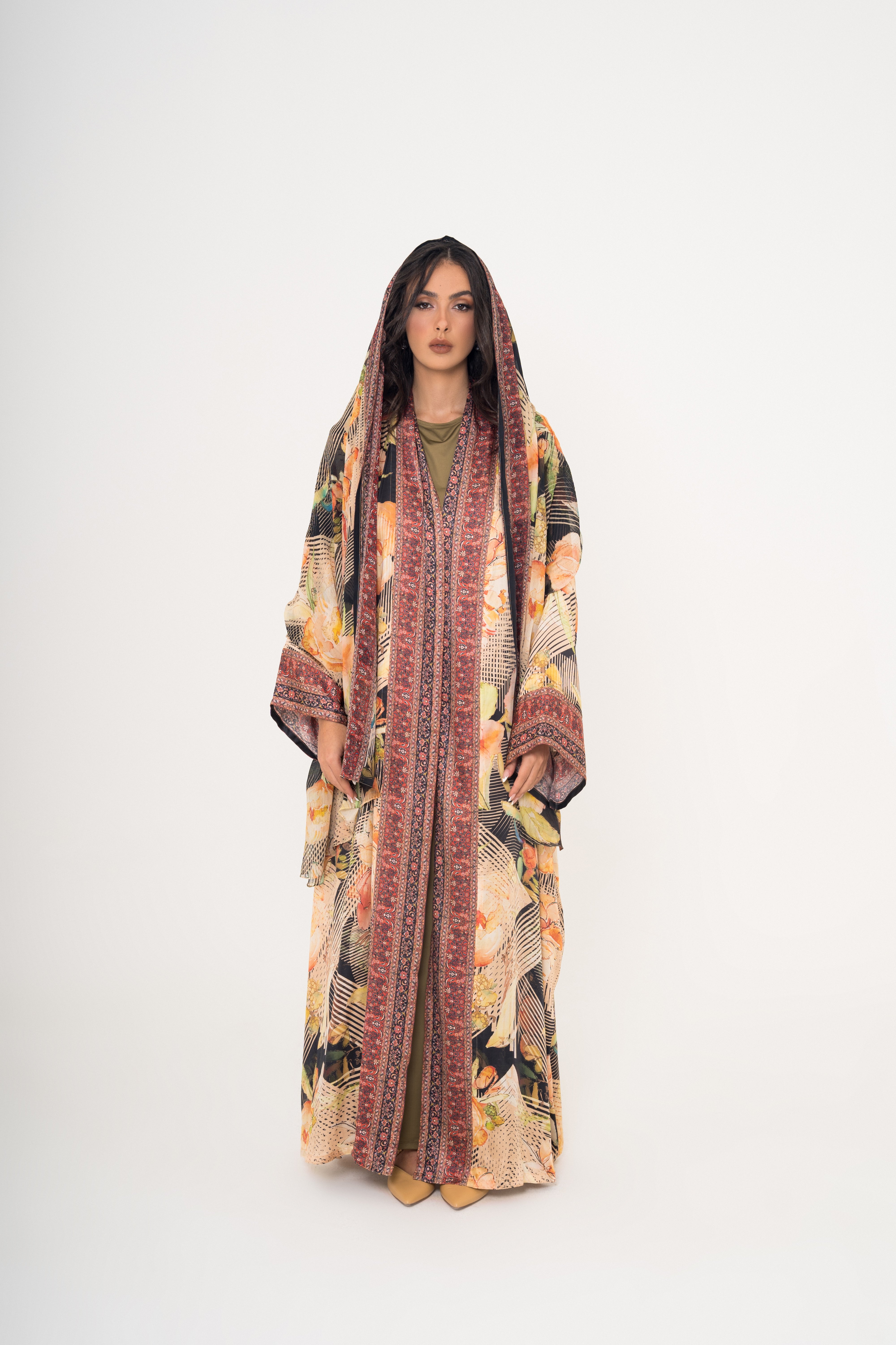Abstract Floral Abaya