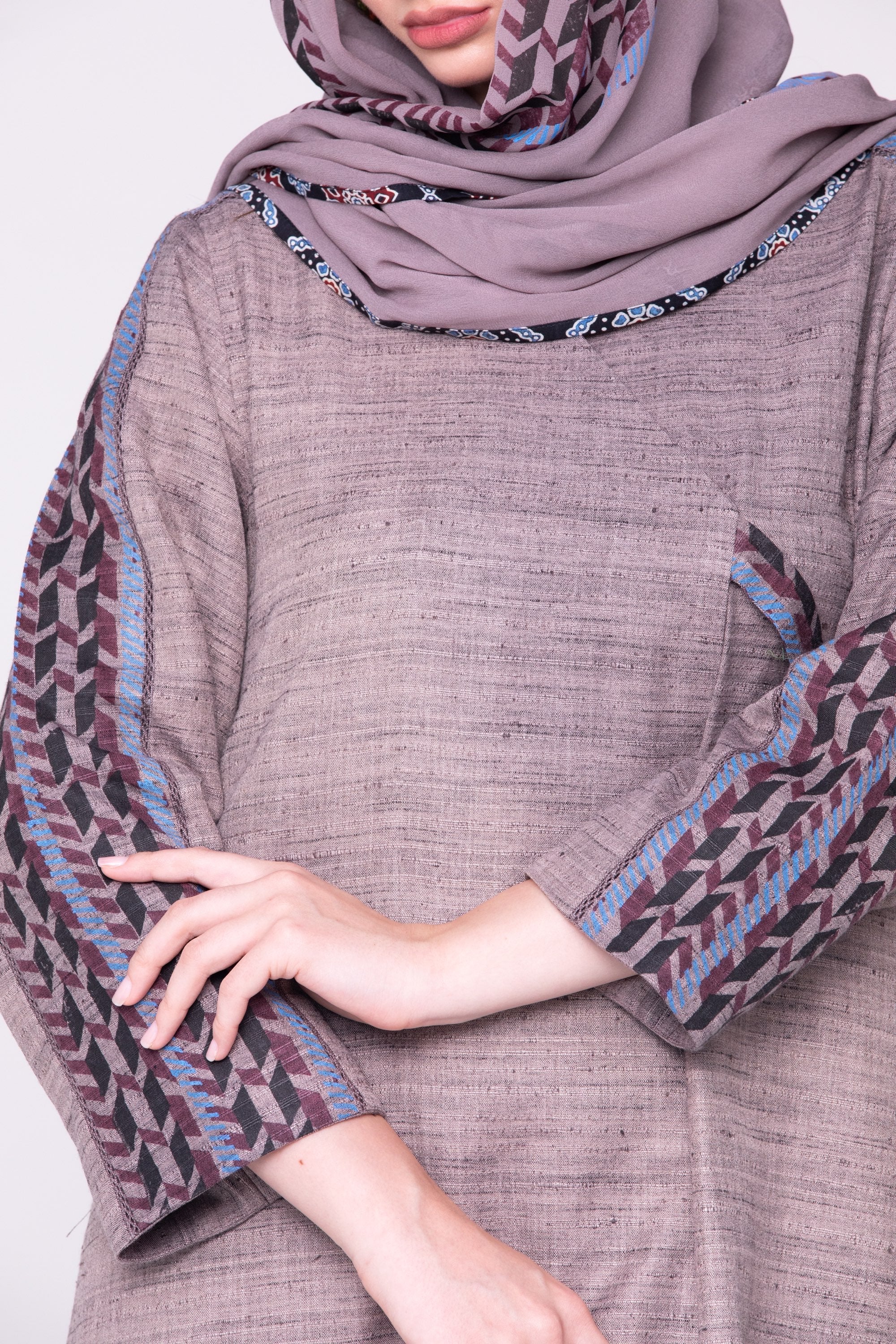 Block Print Abaya image 2