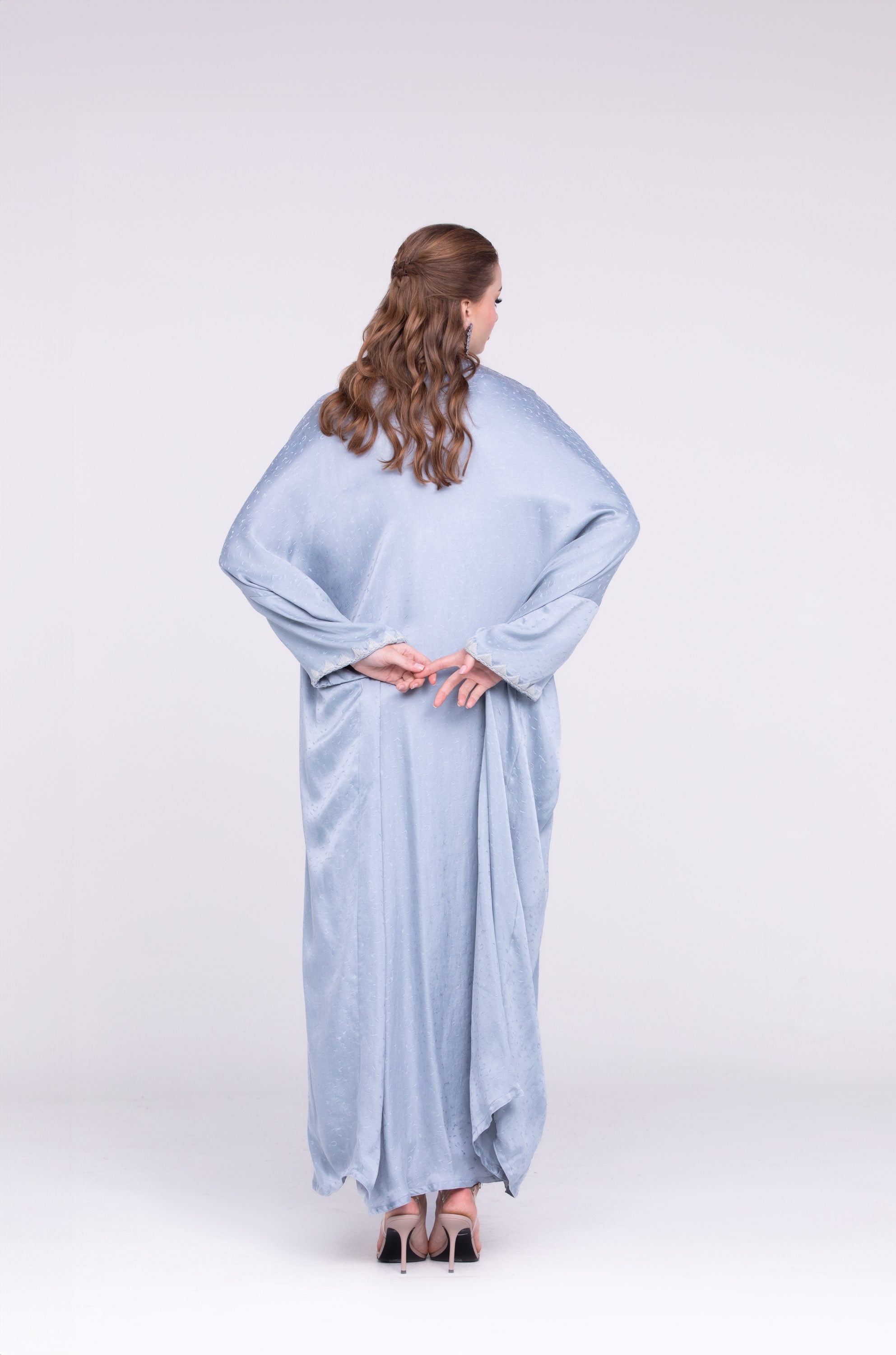 Printed Silk Abaya image 2