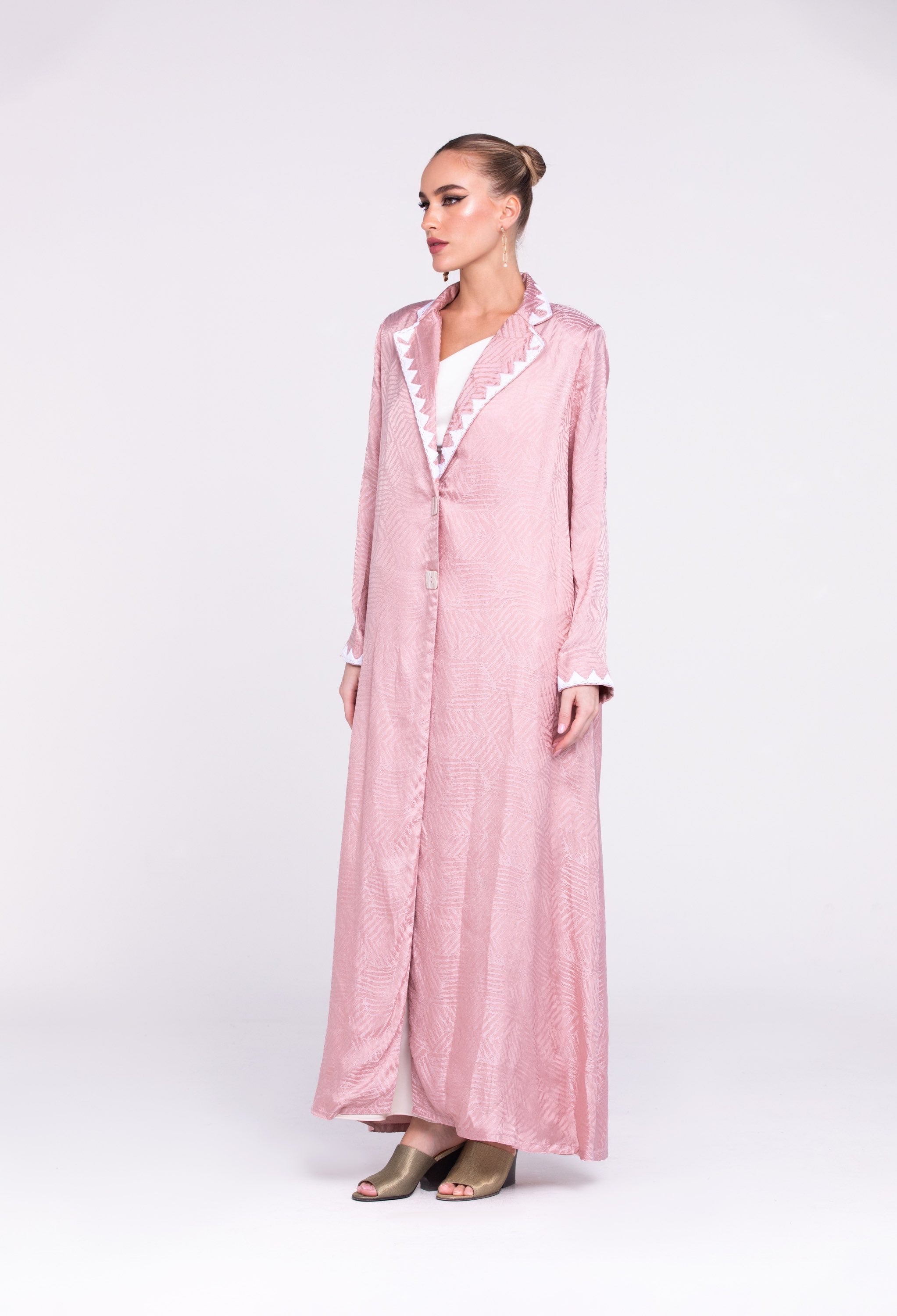 Jacquard Silk Abaya image 1