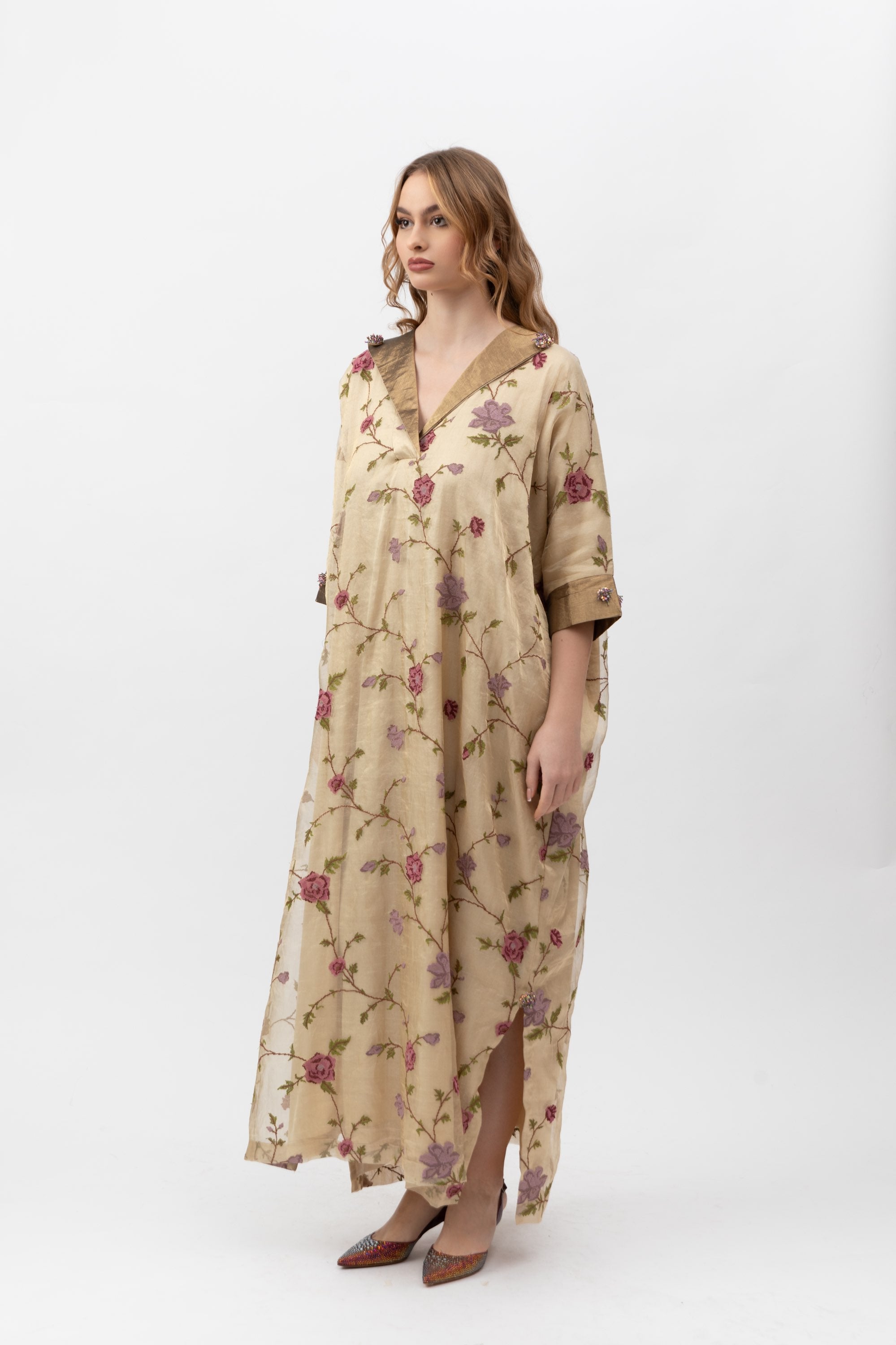 Silk Organza Kaftan image 1